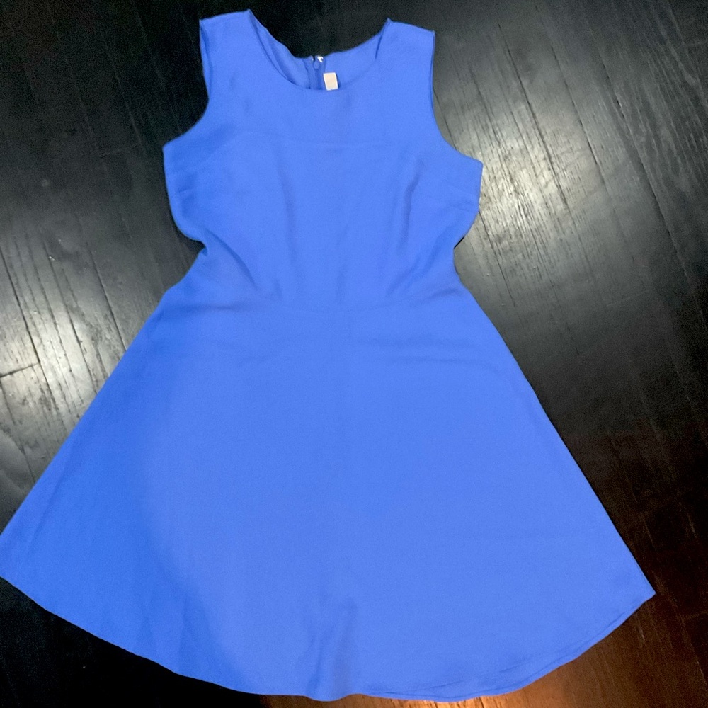 Simple Cornflower blue A Line tank dress